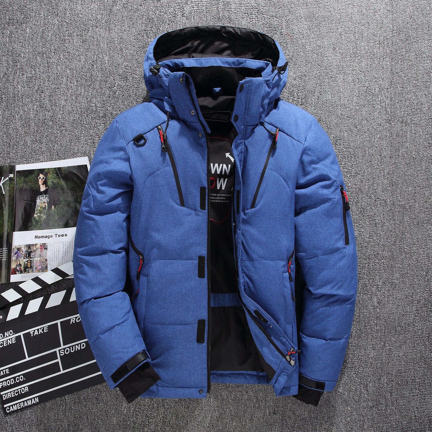 Jacket down jacket hooded jacket