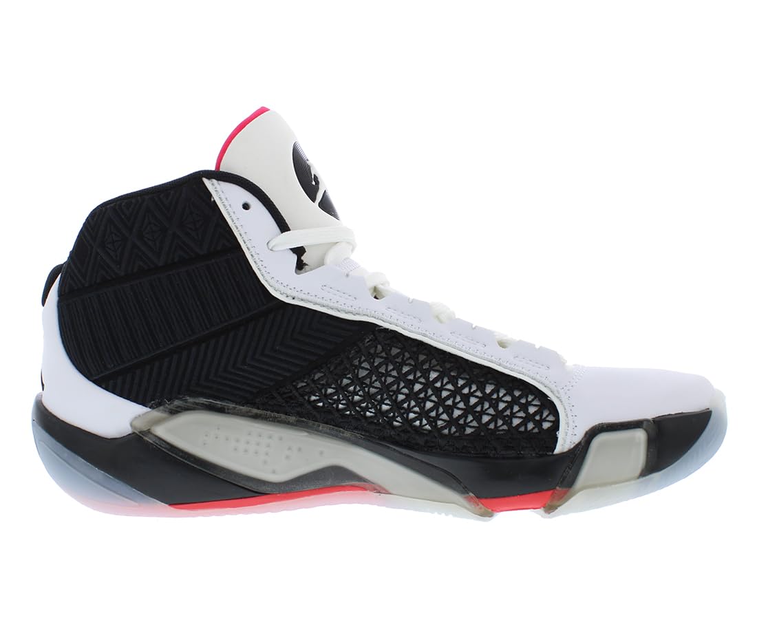 Air Jordan XXXVIII Fundamental Basketball Shoes (DZ3356-106, White/Siren Red/Black) Size 9.5
