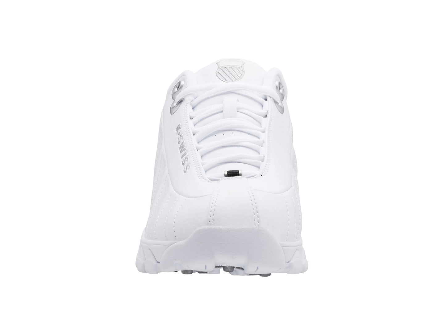 K-Swiss Men's ST329 CMF Sneaker, White/Black/Silver, 11.5 XW