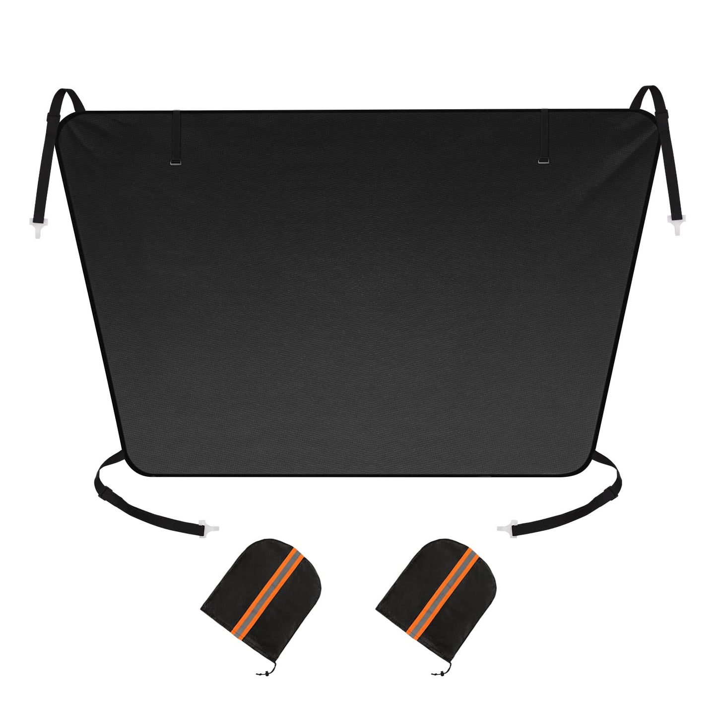 AstroAI Car Windshield Snow Cover, Windshield Cover for ice and Snow, Frost Windshield Cover for Ice, 2*Removal Side Mirror Protector, Windproof UV Sunshade Cover for Cars, SUVs, Vans