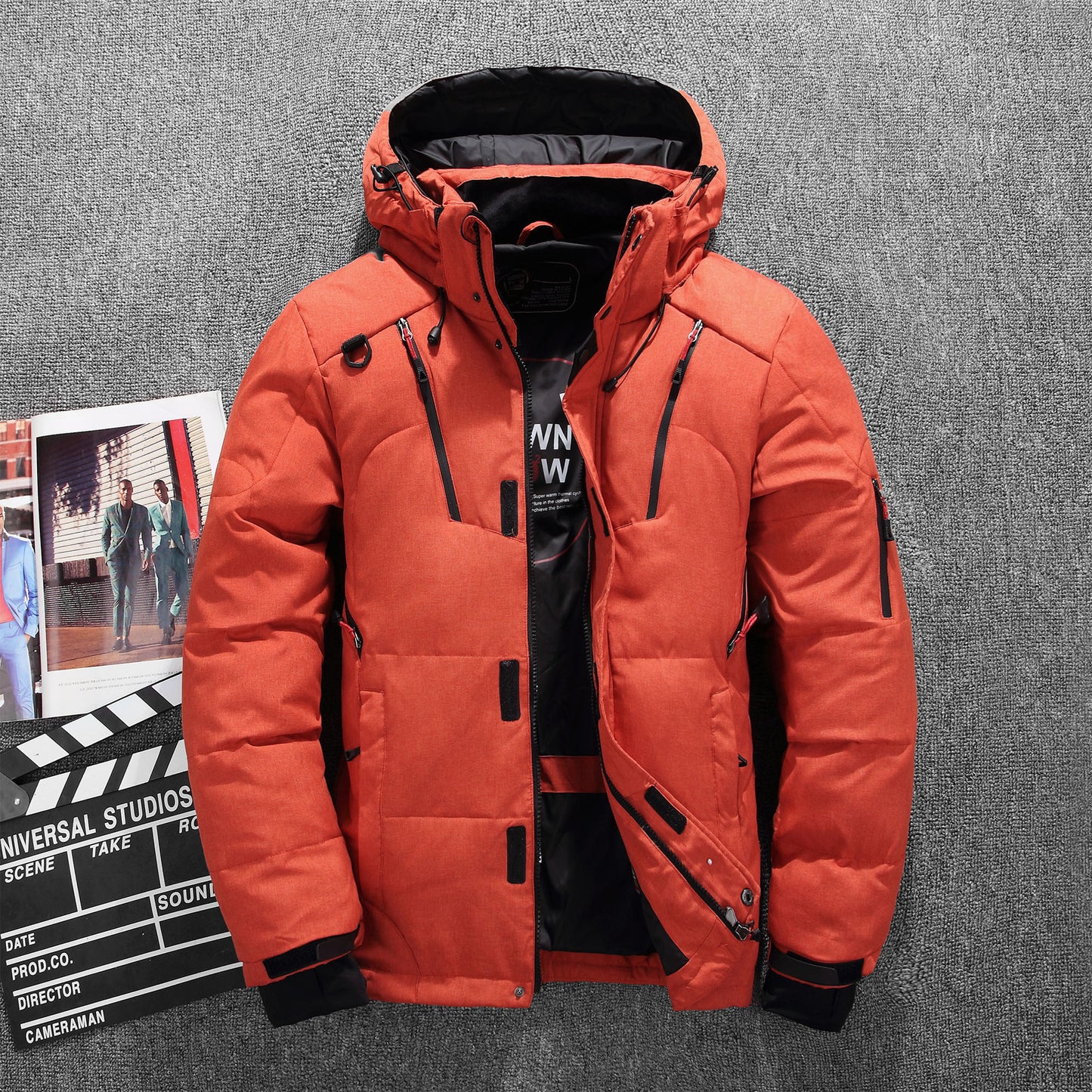 Jacket down jacket hooded jacket