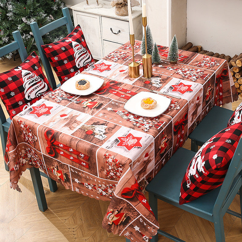 Creative Christmas Printed Tablecloth For Decoration