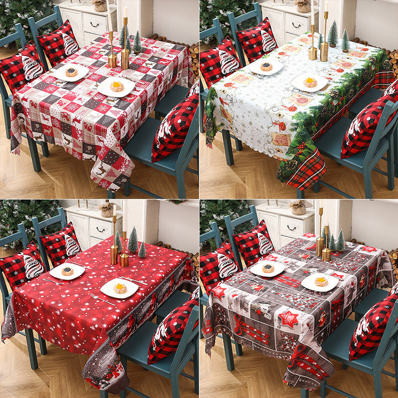 Creative Christmas Printed Tablecloth For Decoration