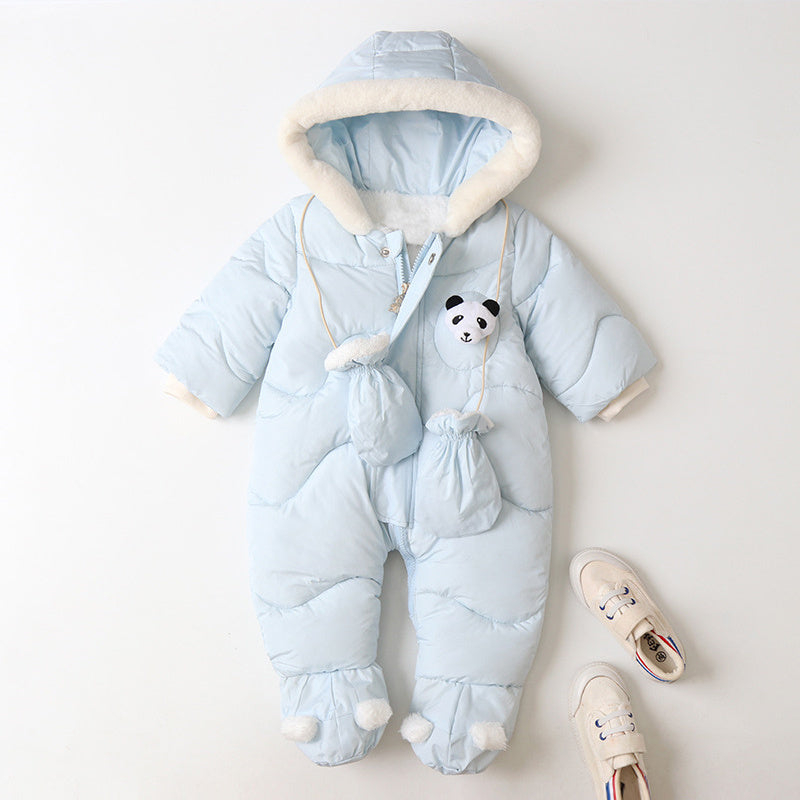 Children's One-piece Clothes For Keeping Warm Outside