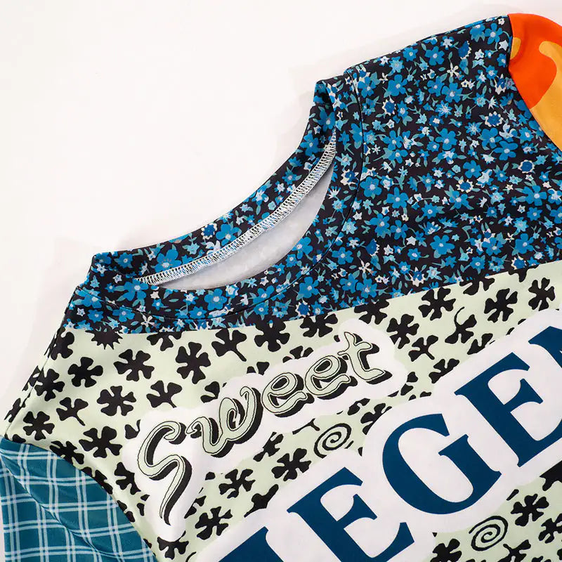 Sweet Legend Print Cropped Tee