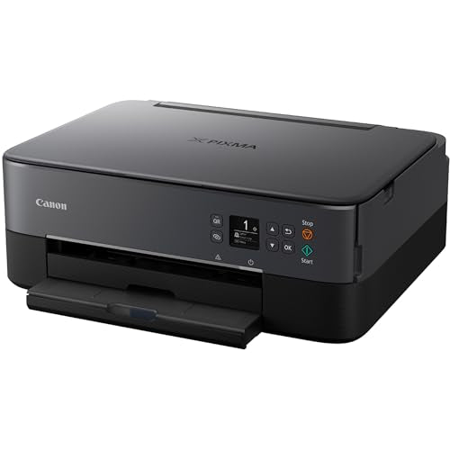 Canon PIXMA TS6420a All-in-One Wireless Inkjet Printer [Print,Copy,Scan], Black, Works with Alexa