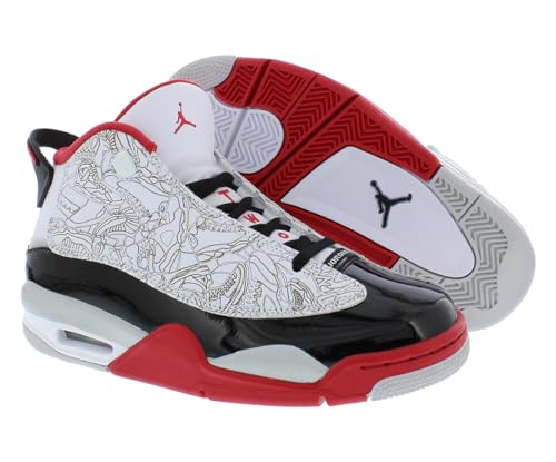 Jordan Air Dub Zero (Big Kid) White/True Red/Black/Neutral Grey 6 Big Kid M