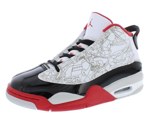 Jordan Air Dub Zero (Big Kid) White/True Red/Black/Neutral Grey 6 Big Kid M
