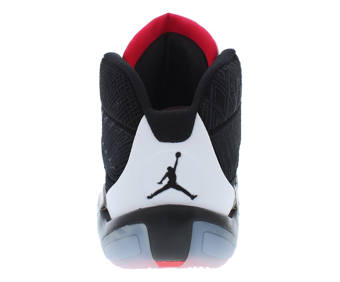 Air Jordan XXXVIII Fundamental Basketball Shoes (DZ3356-106, White/Siren Red/Black) Size 9.5