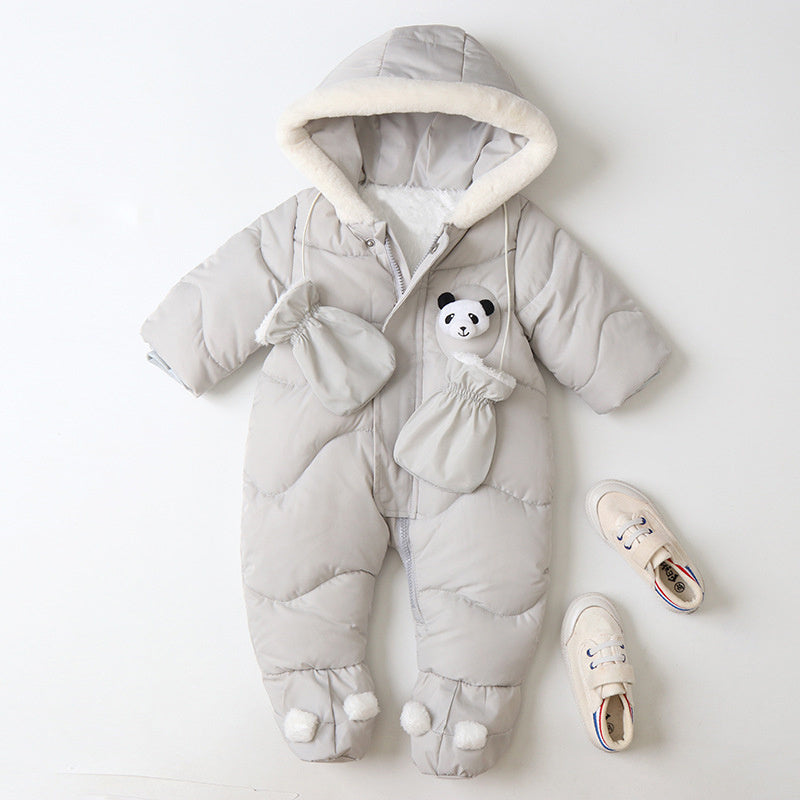 Children's One-piece Clothes For Keeping Warm Outside