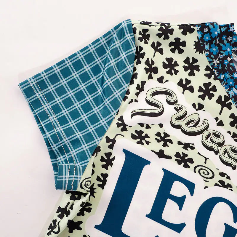 Sweet Legend Print Cropped Tee