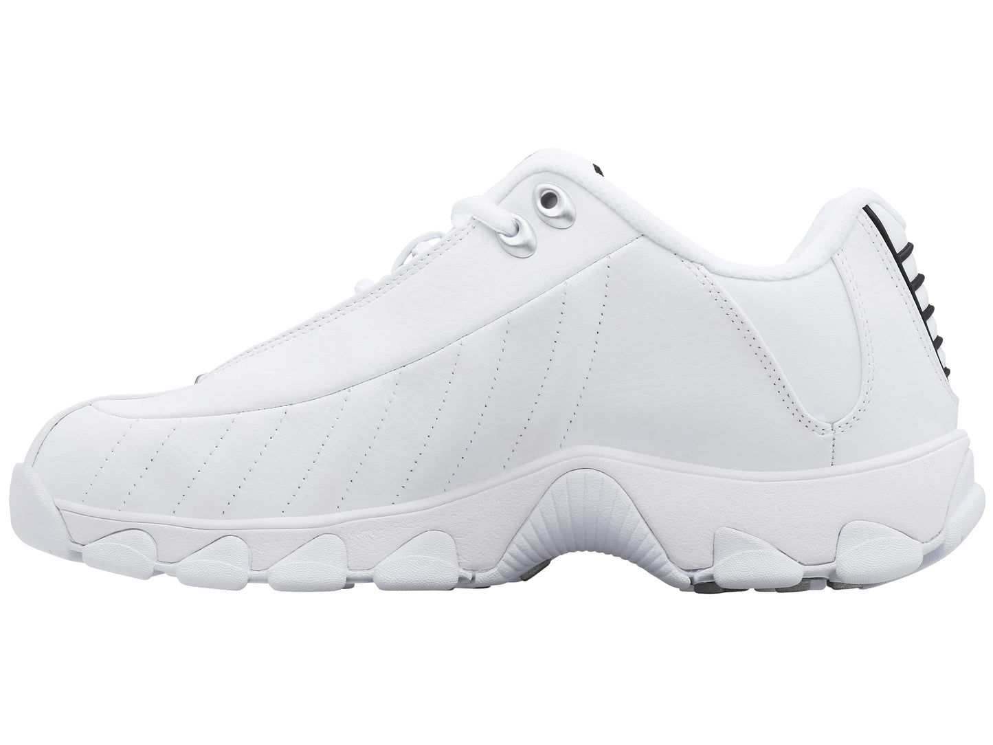 K-Swiss Men's ST329 CMF Sneaker, White/Black/Silver, 11.5 XW