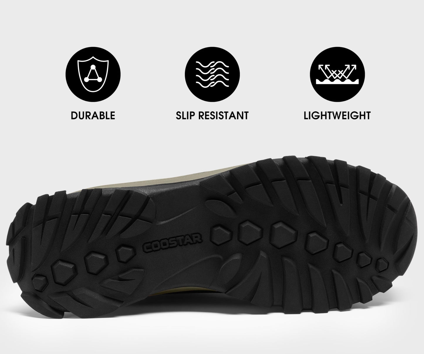 Coostar Snow Boots for Men Insulated Waterproof Winter Boots Outdoor Boot for Cold Weather Dark Brown Size 8