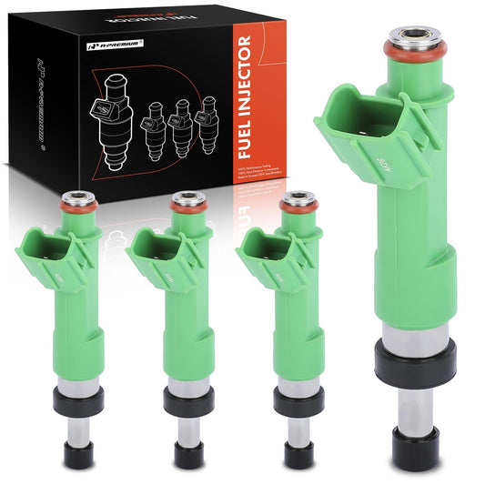 A-Premium Fuel Injectors Compatible with Toyota Camry 2010-2017, RAV4 2009-2018, Highlander, Sienna, Avalon, Venza & Lexus ES300h & Scion tC, 2.5L 2.7L, Set of 4, Replace# 23250-05010