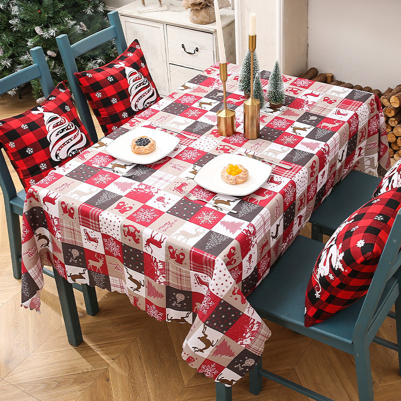Creative Christmas Printed Tablecloth For Decoration