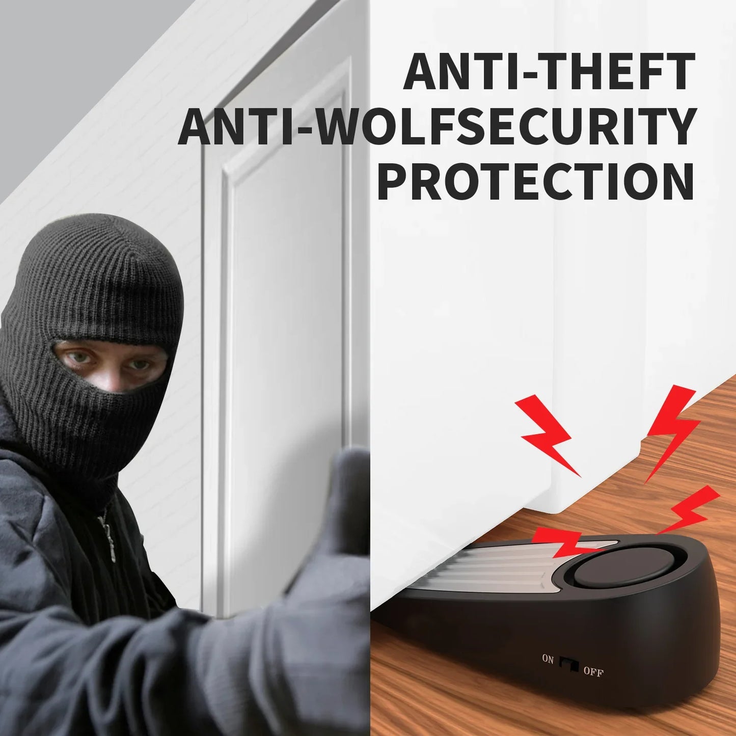 Vibration Door Stop Alarm Home Hotel Door Stop Door Stop Female