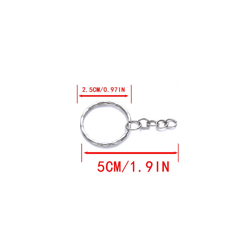 25mm*50pcs Flat Ring, Metal Circular Buckle, round Ring, Smooth Dog