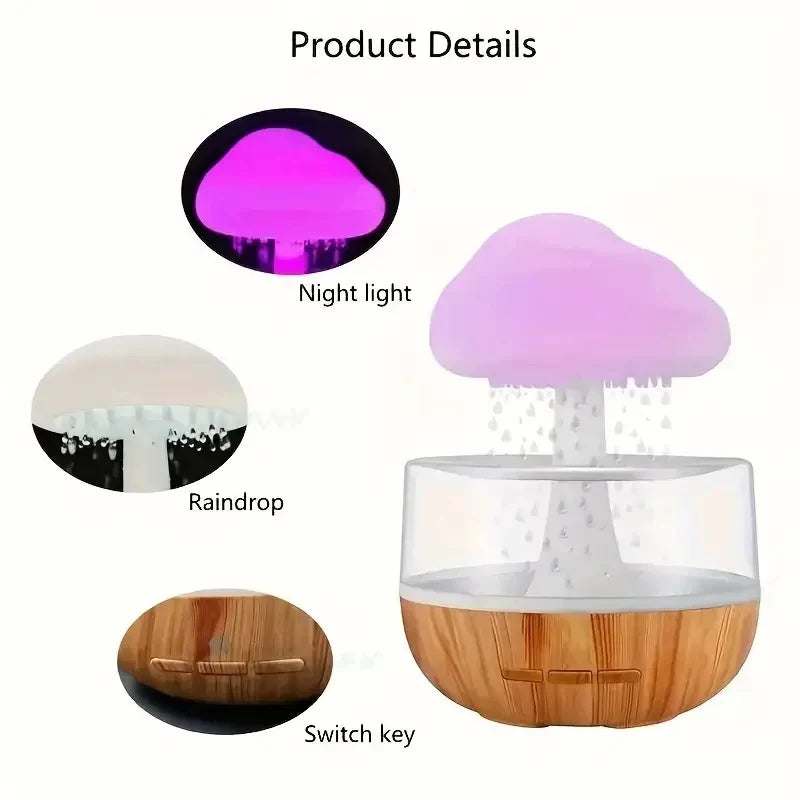 Xiaomi Rain Cloud Humidifier Rain Colorful Mushroom Cloud Raindrop
