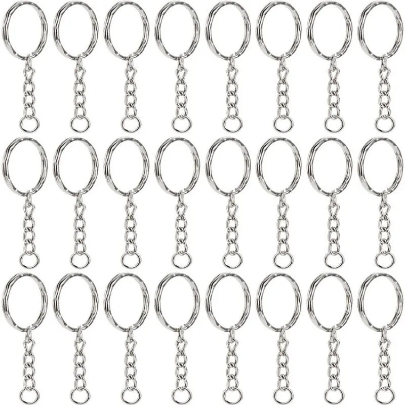 25mm*50pcs Flat Ring, Metal Circular Buckle, round Ring, Smooth Dog