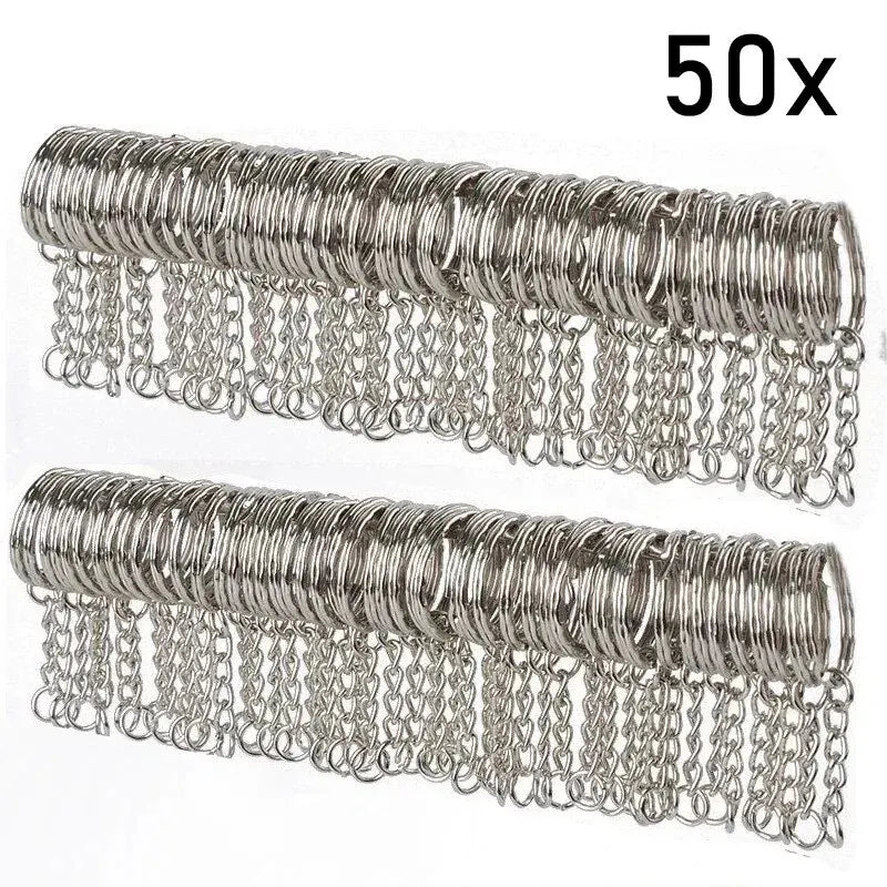 25mm*50pcs Flat Ring, Metal Circular Buckle, round Ring, Smooth Dog