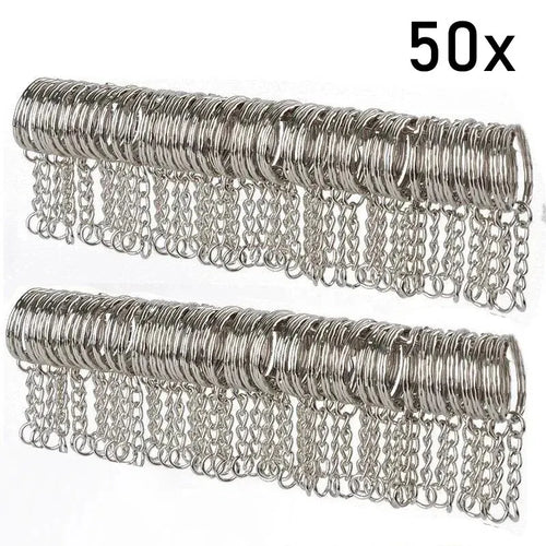 25mm*50pcs Flat Ring, Metal Circular Buckle, round Ring, Smooth Dog