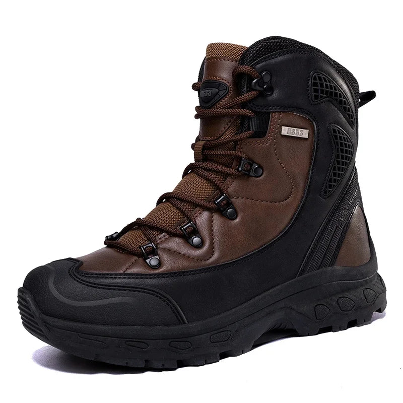 Men's Leather Boots | Waterproof Work Safety Shoes | Mokie