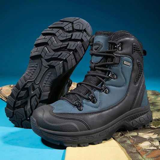Men's Leather Boots | Waterproof Work Safety Shoes | Mokie