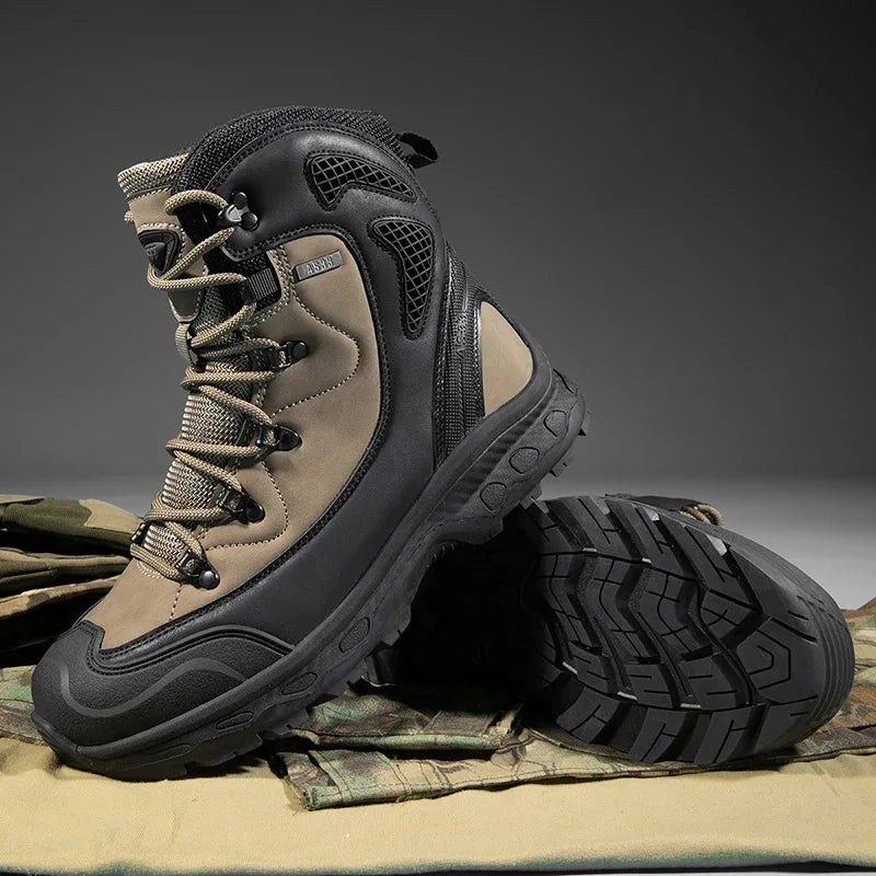 Men's Leather Boots | Waterproof Work Safety Shoes | Mokie