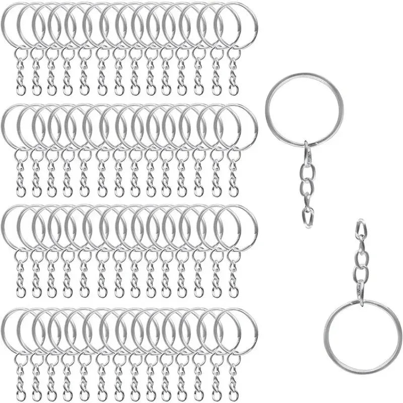 25mm*50pcs Flat Ring, Metal Circular Buckle, round Ring, Smooth Dog