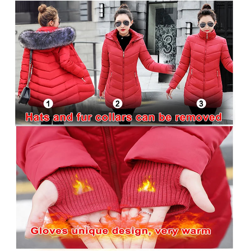 Hooded Winter Jacket | Women's Winter Jacket | Mokie