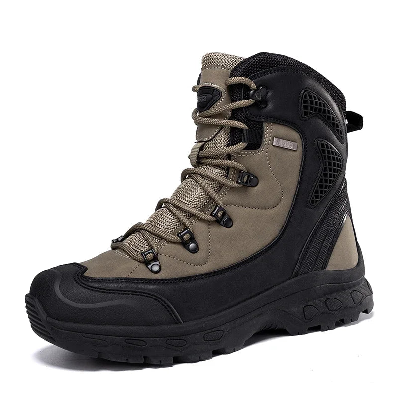 Men's Leather Boots | Waterproof Work Safety Shoes | Mokie