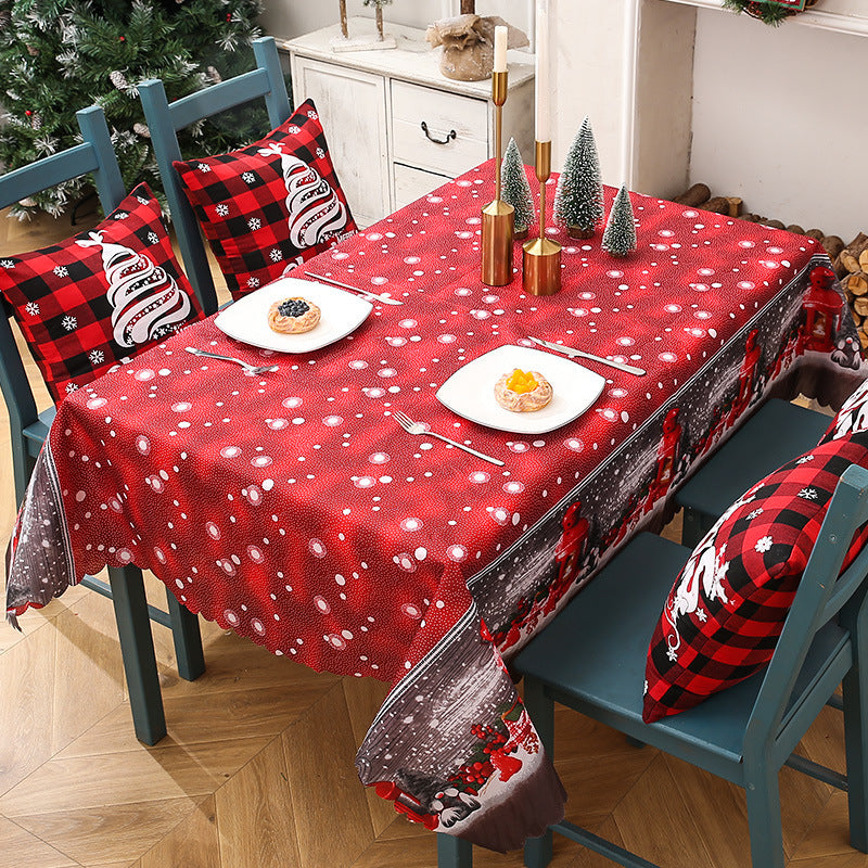 Creative Christmas Printed Tablecloth For Decoration