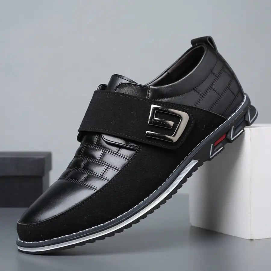 Oxford Velcro Orthopedic Leather Shoes