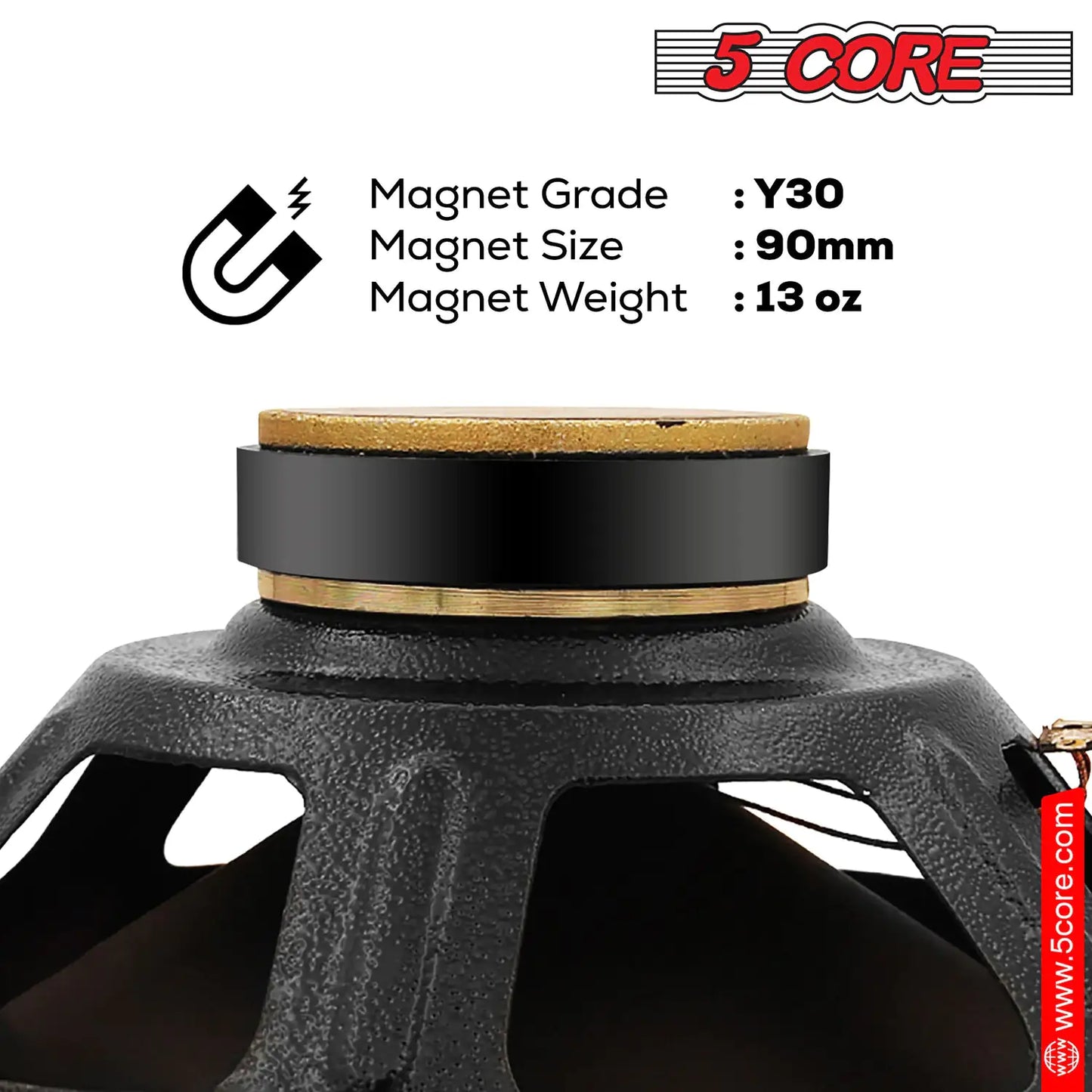 5Core 10 inch Guitar Speaker  60W RMS 8 Ohm 13Oz Magnet  Replacement Driver for Guitars Amplifier