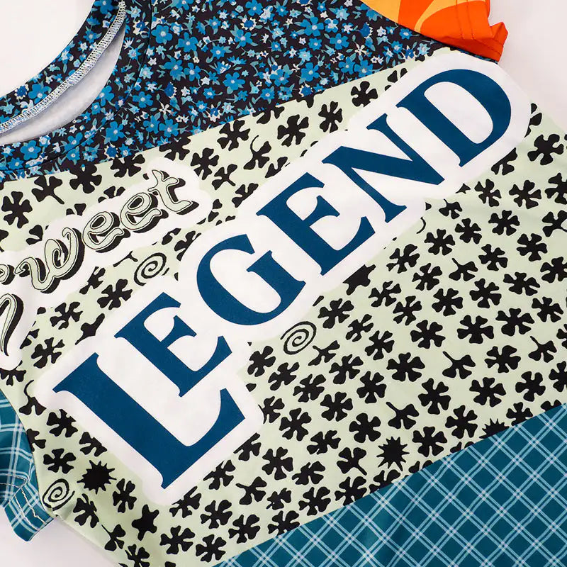 Sweet Legend Print Cropped Tee